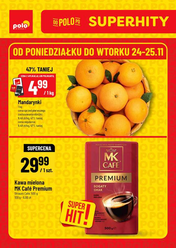 POLOmarket - gazetka promocyjna Super hity od poniedziałku 24.11 do wtorku 25.11