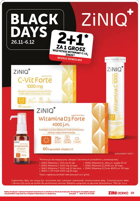 Ziko Dermo - gazetka promocyjna Gazetka Black Weeks od środy 26.11 do środy 10.12 - strona 29