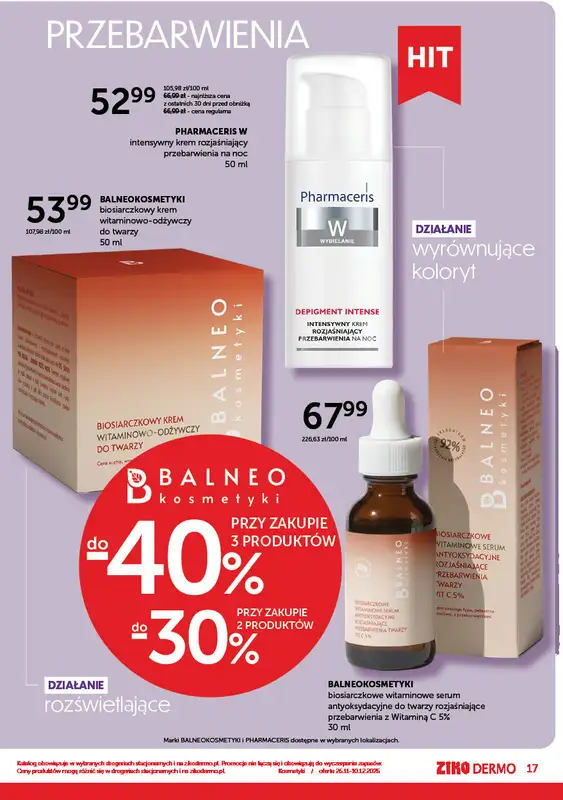 Ziko Dermo - gazetka promocyjna Gazetka Black Weeks od środy 26.11 do środy 10.12 - strona 17