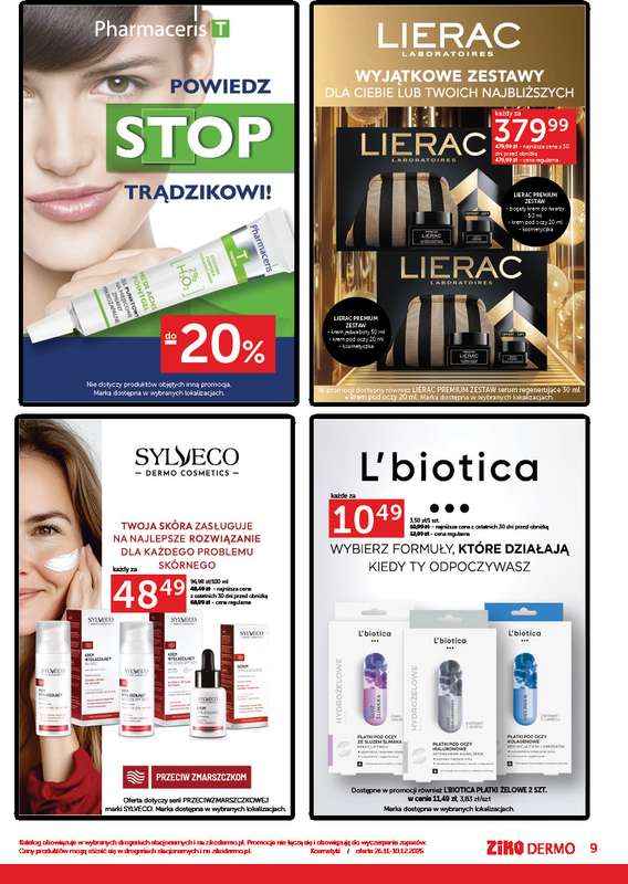 Ziko Dermo - gazetka promocyjna Gazetka Black Weeks od środy 26.11 do środy 10.12 - strona 9