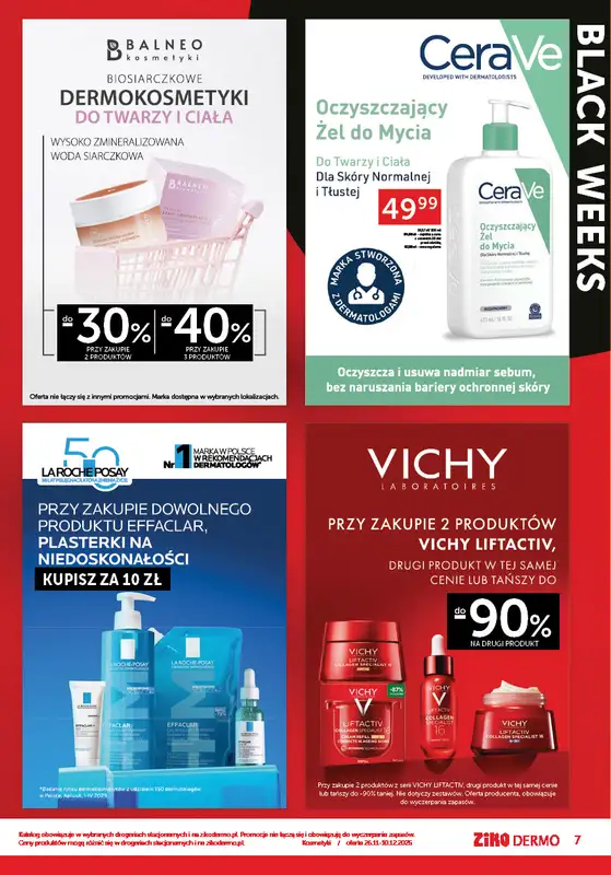 Ziko Dermo - gazetka promocyjna Gazetka Black Weeks od środy 26.11 do środy 10.12 - strona 7