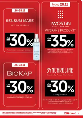 Ziko Dermo - gazetka promocyjna Gazetka Black Weeks od środy 26.11 do środy 10.12 - strona 3