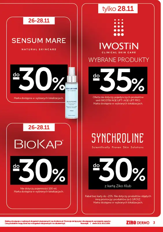 Ziko Dermo - gazetka promocyjna Gazetka Black Weeks od środy 26.11 do środy 10.12 - strona 3