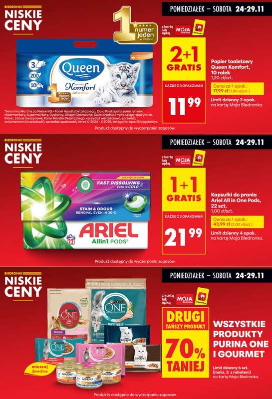 Biedronka - gazetka promocyjna Biedronkowe oszczędności od poniedziałku 24.11 do środy 26.11 - strona 9