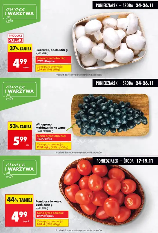 Biedronka - gazetka promocyjna Biedronkowe oszczędności od poniedziałku 24.11 do środy 26.11 - strona 4