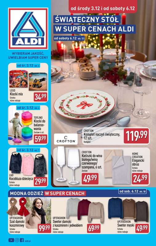 Aldi - gazetka promocyjna Aldi ma to coś! od środy 03.12 do niedzieli 07.12