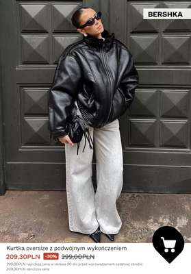Kurtka oversize z podwójnym wykończeniem
