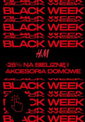 H&M - gazetka promocyjna Black week - 25% na wybrane produkty od poniedziałku 24.11 
