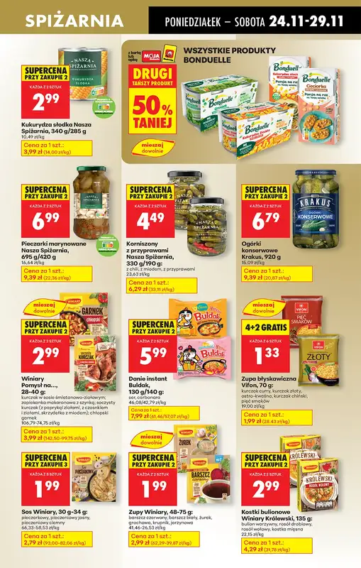 Biedronka - gazetka promocyjna Od poniedziałku, Z ladą tradycyjną od poniedziałku 24.11 do soboty 29.11 - strona 60