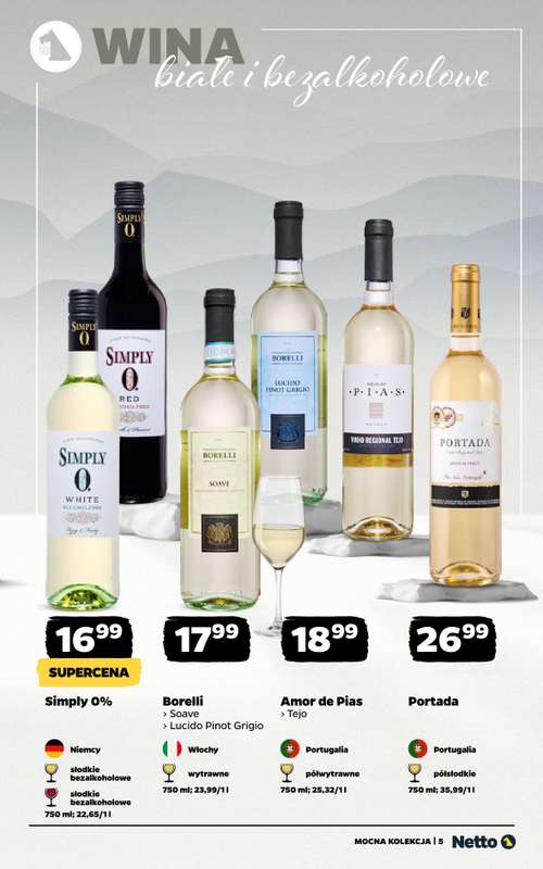 Netto - gazetka promocyjna Mocna Kolekcja - Wina  do niedzieli 07.12 - strona 5
