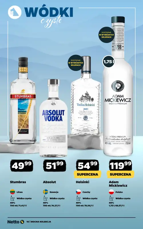 Netto - gazetka promocyjna Mocna Kolekcja - Alkohole Mocne od poniedziałku 24.11 do niedzieli 07.12 - strona 10
