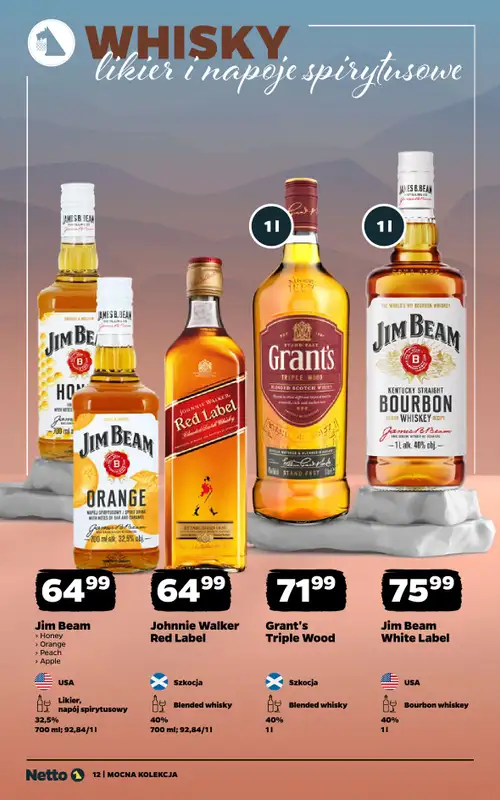 Netto - gazetka promocyjna Mocna Kolekcja - Alkohole Mocne od poniedziałku 24.11 do niedzieli 07.12 - strona 12
