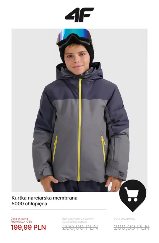 4F - gazetka promocyjna Kolekcja narciarska — przygotuj się na stok! od poniedziałku 24.11  - strona 8