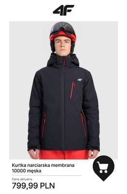 Kurtka narciarska membrana 10000 męska