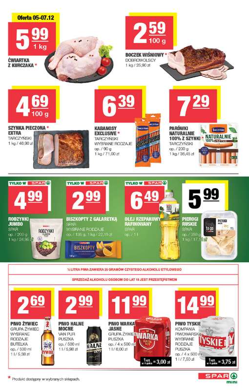 SPAR - gazetka promocyjna Gazetka Spar Mini od poniedziałku 01.12 do niedzieli 07.12 - strona 3