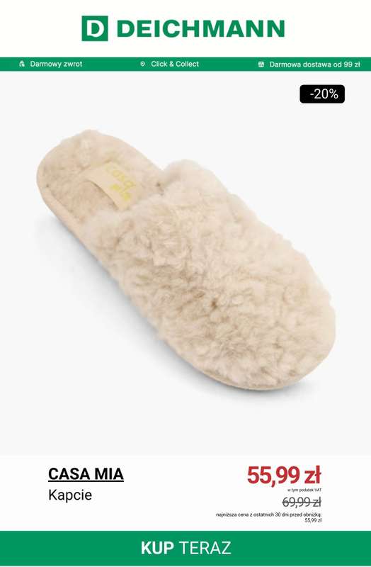 Deichmann - gazetka promocyjna Do -50% na kapcie od poniedziałku 24.11 do poniedziałku 01.12 - strona 7