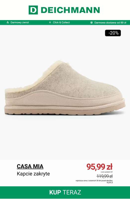 Deichmann - gazetka promocyjna Do -50% na kapcie od poniedziałku 24.11 do poniedziałku 01.12 - strona 9