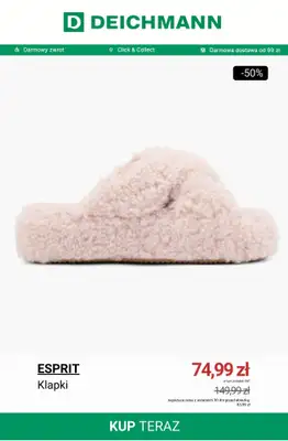 Deichmann - gazetka promocyjna Do -50% na kapcie od poniedziałku 24.11 do poniedziałku 01.12 - strona 5