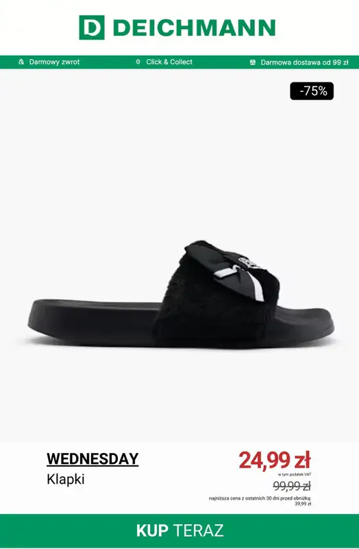 Deichmann - gazetka promocyjna Do -50% na kapcie od poniedziałku 24.11 do poniedziałku 01.12 - strona 4