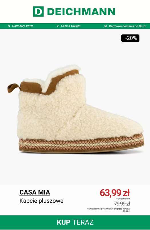 Prezenty - gazetka promocyjna Deichmann | Do -50% na kapcie od poniedziałku 24.11 do poniedziałku 01.12 - strona 10