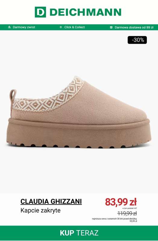 Prezenty - gazetka promocyjna Deichmann | Do -50% na kapcie od poniedziałku 24.11 do poniedziałku 01.12 - strona 12