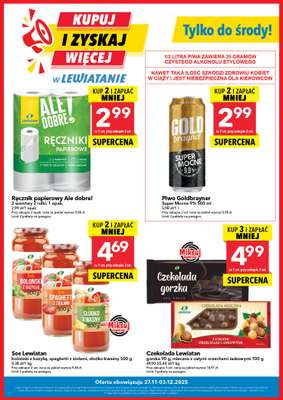LEWIATAN - gazetka promocyjna Kupuj i zyskaj więcej od czwartku 27.11 do środy 03.12