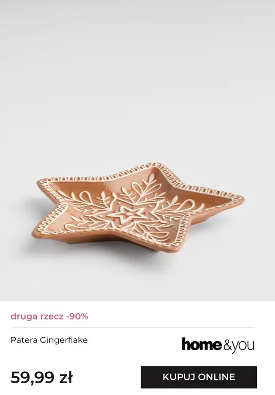 home&you - gazetka promocyjna Serwowanie: misy, patery i deski od poniedziałku 24.11 do środy 26.11 - strona 5