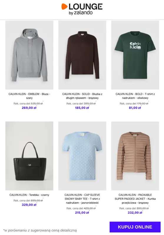 Lounge by Zalando - gazetka promocyjna Specjalne okazje: Calvin Klein od poniedziałku 24.11 do czwartku 27.11 - strona 9