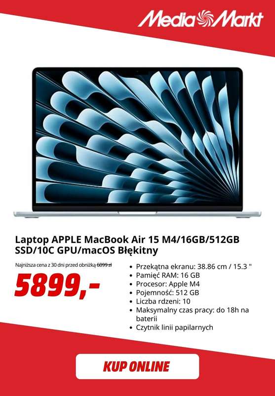 Media Markt - gazetka promocyjna Do -500 zł na wybrane produkty Apple od poniedziałku 24.11  - strona 4