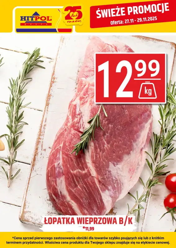 Hitpol - gazetka promocyjna Świeże promocje! od czwartku 27.11 do soboty 29.11