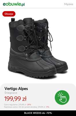 eobuwie.pl - gazetka promocyjna Śniegowce do -70% od poniedziałku 24.11 do czwartku 27.11 - strona 14
