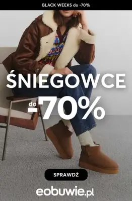 eobuwie.pl - gazetka promocyjna Śniegowce do -70% od poniedziałku 24.11 do czwartku 27.11
