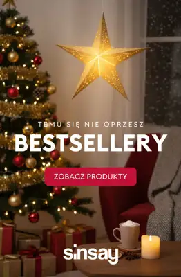 Sinsay - gazetka promocyjna Bestsellery do domu - temu się nie oprzesz! od poniedziałku 24.11 do niedzieli 30.11