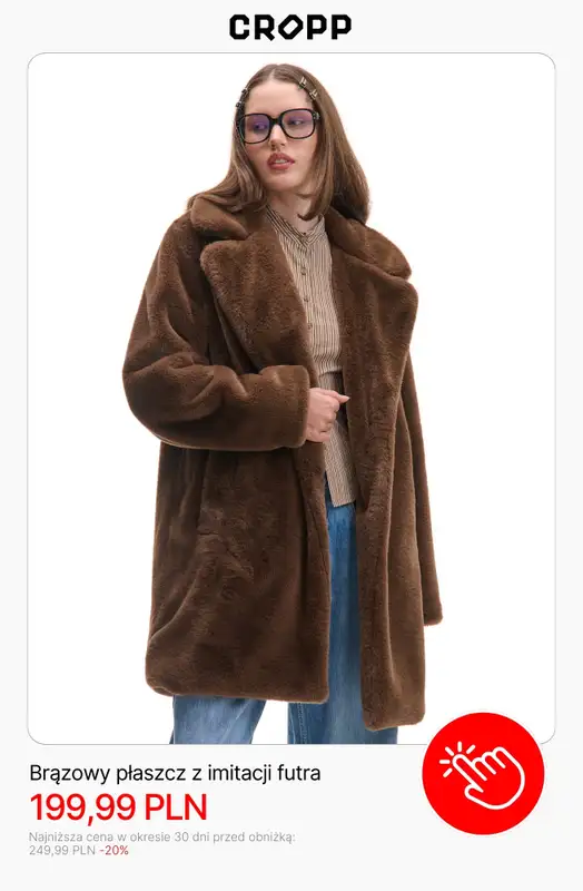 Cropp - gazetka promocyjna Wyprzedaż: kurtki i płaszcze damskie od poniedziałku 24.11 do poniedziałku 01.12 - strona 4
