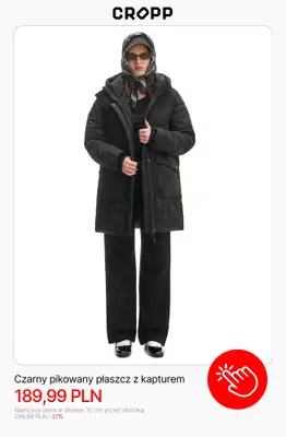 Cropp - gazetka promocyjna Wyprzedaż: kurtki i płaszcze damskie od poniedziałku 24.11 do poniedziałku 01.12 - strona 6