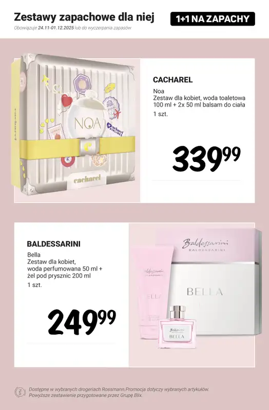 Rossmann - gazetka promocyjna 1+1 na zapachy! od poniedziałku 24.11 do poniedziałku 01.12 - strona 10