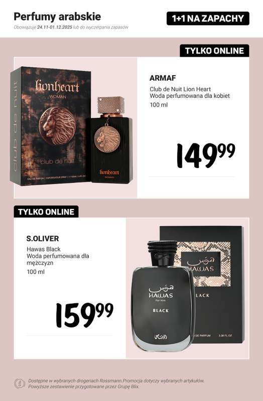 Rossmann - gazetka promocyjna 1+1 na zapachy! od poniedziałku 24.11 do poniedziałku 01.12 - strona 13