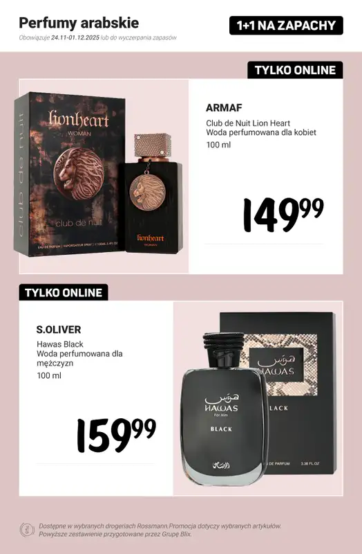 Rossmann - gazetka promocyjna 1+1 na zapachy! od poniedziałku 24.11 do poniedziałku 01.12 - strona 13