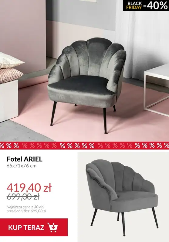 Homla - gazetka promocyjna Do -40% na meble od poniedziałku 24.11 do niedzieli 30.11 - strona 6