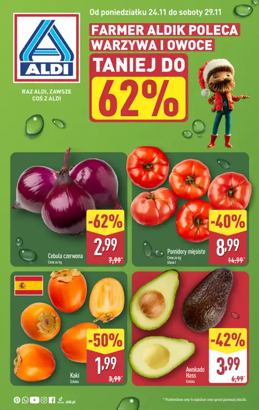 Aldi - gazetka promocyjna Farmer Aldik poleca! od poniedziałku 24.11 do soboty 29.11