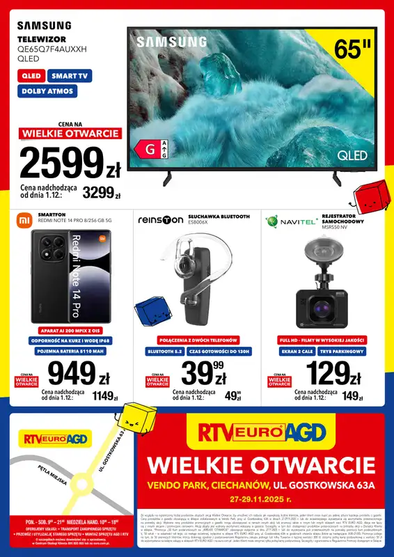 RTV EURO AGD - gazetka promocyjna WIELKIE OTWARCIE - CIECHANÓW od czwartku 27.11 do soboty 29.11 - strona 8