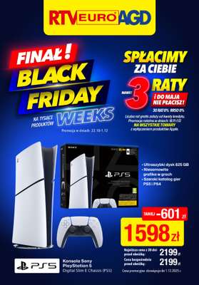 RTV EURO AGD - gazetka promocyjna BLACK FRIDAY WEEKS od wtorku 25.11 do poniedziałku 01.12