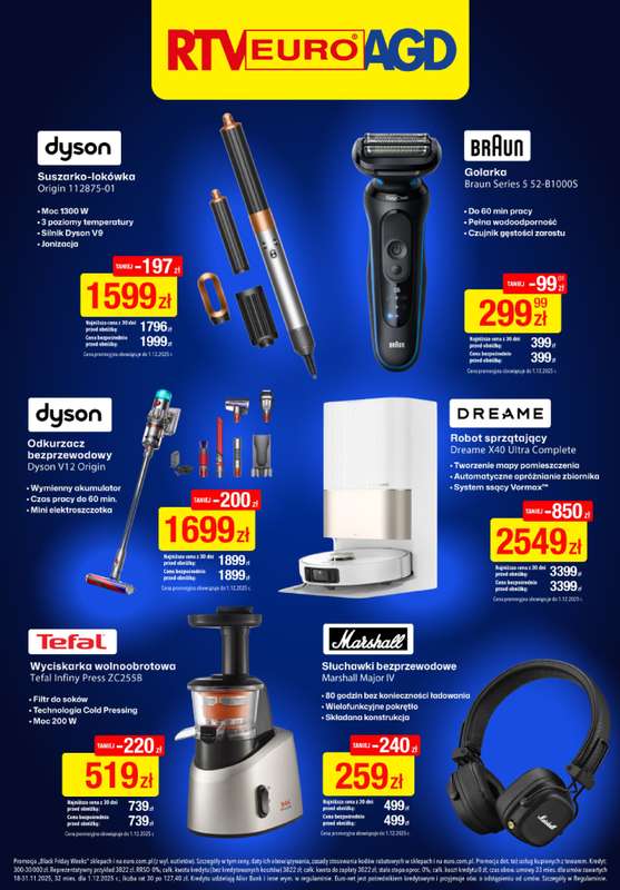 BLACK FRIDAY - gazetka promocyjna RTV EURO AGD | BLACK FRIDAY WEEKS od wtorku 25.11 do poniedziałku 01.12 - strona 4