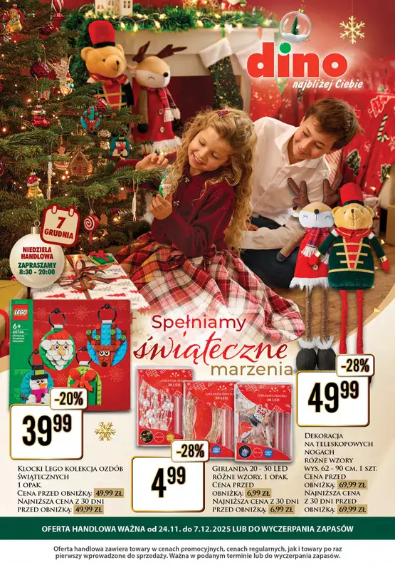 Dino - gazetka promocyjna Katalog Spełniamy marzenia od poniedziałku 24.11 do niedzieli 07.12