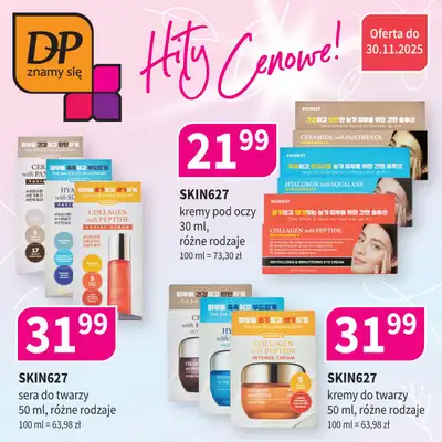 Drogerie Polskie - gazetka promocyjna Promocje Klub DP od poniedziałku 24.11 do niedzieli 30.11