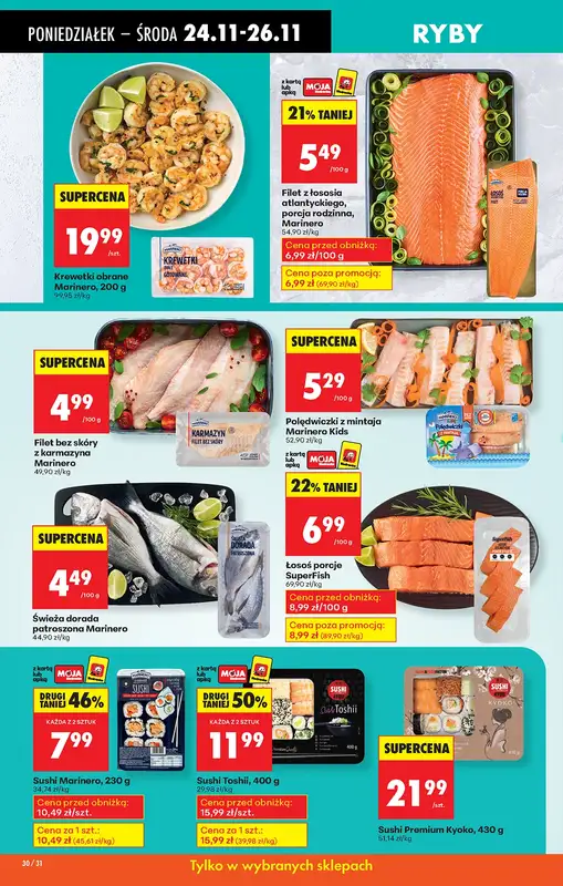 Biedronka - gazetka promocyjna Od poniedziałku od poniedziałku 24.11 do soboty 29.11 - strona 44