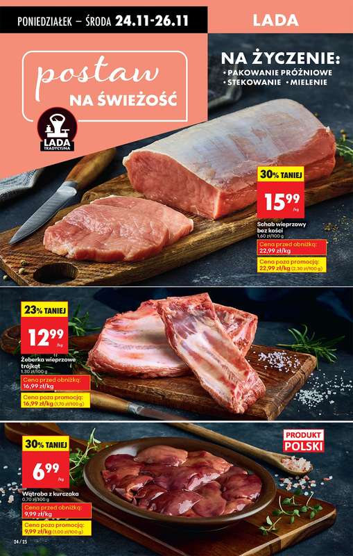 Biedronka - gazetka promocyjna Od poniedziałku, Z ladą tradycyjną od poniedziałku 24.11 do soboty 29.11 - strona 38