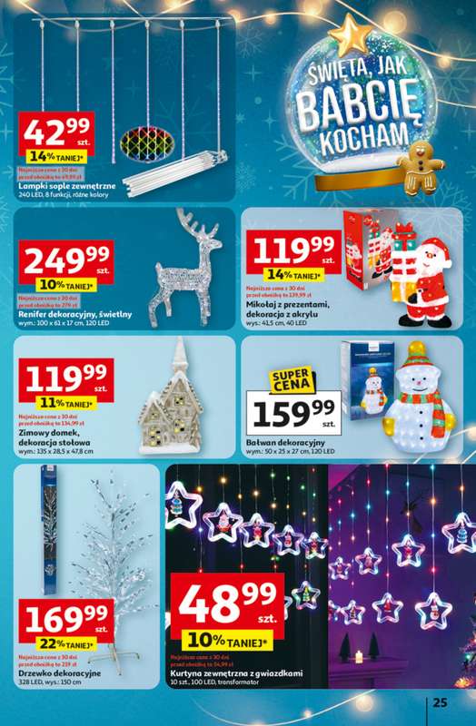 Auchan - gazetka promocyjna Gazetka Święta jak babcię kocham Hipermarket Auchan  do środy 03.12 - strona 25