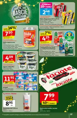 Auchan - gazetka promocyjna Gazetka Święta jak babcię kocham Hipermarket Auchan od czwartku 27.11 do środy 03.12 - strona 37