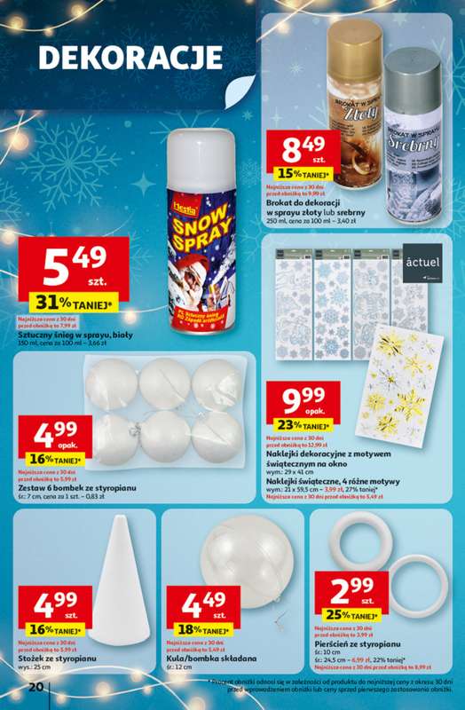 Auchan - gazetka promocyjna Gazetka Święta jak babcię kocham Hipermarket Auchan od czwartku 27.11 do środy 03.12 - strona 20
